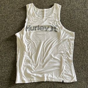 White Hurley tank top